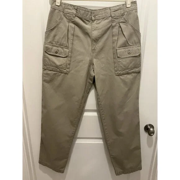 Cabelas Hiker Pant Size 36x32 (31.5 Msmt) Tan 7 Pocket Zip Button Closure - Picture 1 of 13
